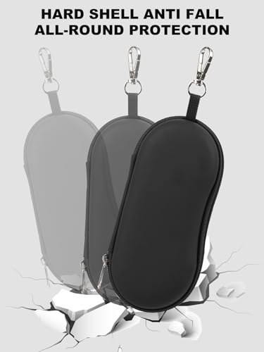 CORVIDA Double Glasses Case Hard EVA Shell Dual Eyeglasses Case - color: Black