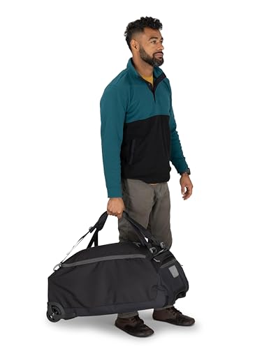 Osprey Daylite 85L Wheeled Collapsible Travel Duffel Bag, Black OS - color: Black, size: 85L