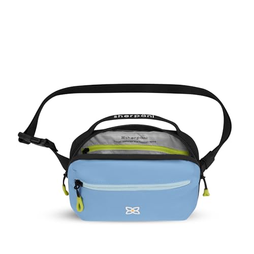 Sherpani Hyk, Small Sling Bag, Lightweight Travel Fanny Pack - color: Maui Blue