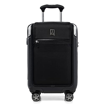 Travelpro Platinum Elite 하드사이드 확장 가능한 스피너 휠 수하물 TSA 잠금 하드 쉘 폴리카보네이트 슈트케이스, 섀도우 블랙., Platinum Elite 하드사이드 확장 가능한 스피너 휠 러기지 Tsa Lock 하드 쉘 폴리카보네이트 슈트케이스 - color: 섀도우 블랙., size: Carry-on with Laptop Pocket 21-Inch