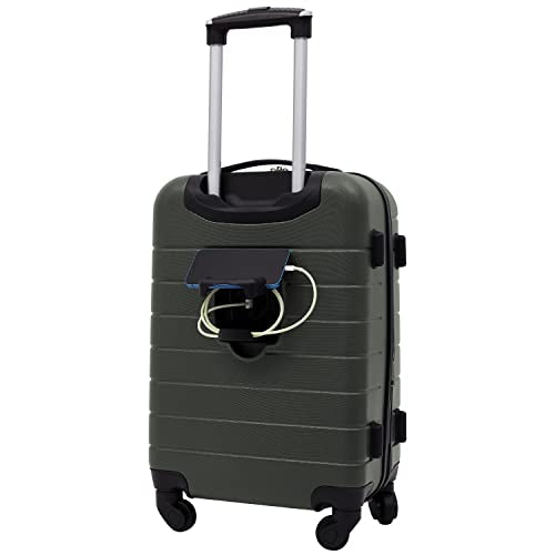 Wrangler Smart Spinner Hardside Luggage, 2 Piece Set, Deep Depths - color: Deep Depths, size: 2 Piece Set