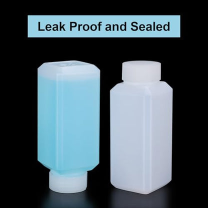 110ml(3.7온스)/110ml 누출 방지 플라스틱 병, 액체 샘플용 캡 포함, 여행, 캠핑 및 하이킹용 재사용 가능한 작은 병 용기 (반투명, 10개) - color: 반투명한, size: 3.6oz