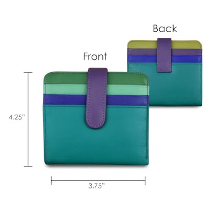 ili New York Bi-Fold Credit Card Wallet for Men & Women - Cool Tropics - color: Cool Tropics