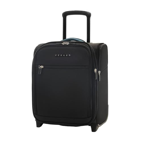 Verage Underseat Carry On Luggage with Wheels,16-Inch,Black - color: Black, size: 16-Inch Rolling Underseat