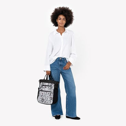 Sherpani Soleil, Anti Theft Convertible Backpack Tote (Sakura) - color: Floral Grey