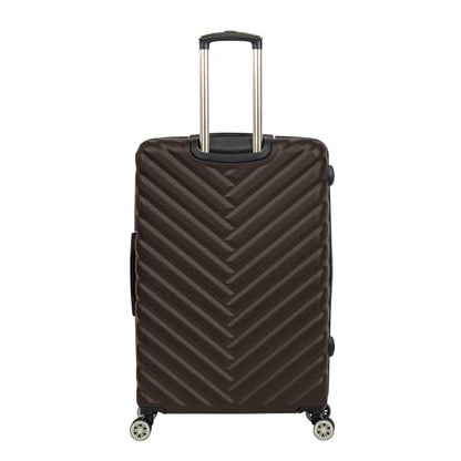 Kenneth Cole REACTION Madison Square Lightweight Hardside Chevron Expandable Spinner Luggage, Chocolate Brown, 2-Piece Set (20" & 28") - color: Chocolate Brown, size: 2-Piece Set (20" & 28")