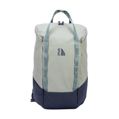 INUK Travel Laptop Backpack, 25L Recycled Waterproof Light Daypack - color: Sage Leaf