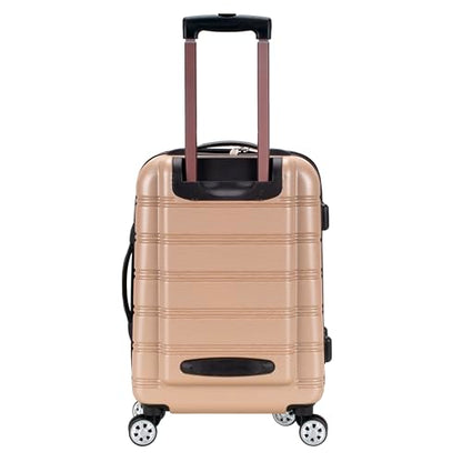 Rockland Melbourne Hardside Expandable Spinner Wheel Luggage, Carry-On 20", Champagne - color: Champagne, size: Carry-On 20"