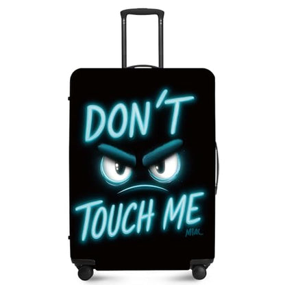ANNA QUEEN Travel Luggage Cover Suitcase Protector Suitcase Cover Anti-Scratch,Stretchable Luggage Travel Bag Cover Washable - color: Don't Touch Me-Blue, size: XL(fits 32-34Inch suitcase)