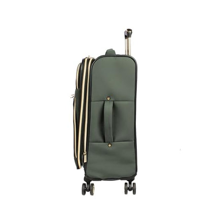 Kenneth Cole REACTION Chelsea Chevron Quilted Luggage, Olive, 3-Piece Set (20"/24"/28") - color: Olive, size: 3-Piece Set (20"/24"/28")
