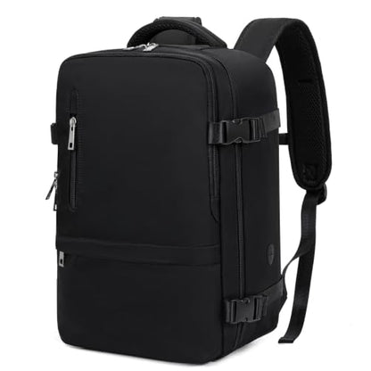 Personal Item Travel Bag Frontier Airlines 18x14x8 Personal Item Backpack Water Resistant Travel Backpack Carry On Casual Daypack for Weekender College Commuting Business Work - color: Black