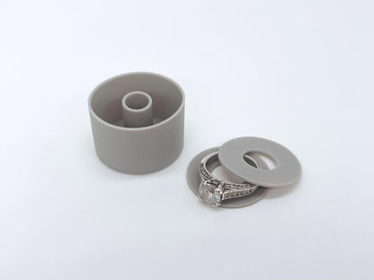 Lion Latch Travel Jewelry Box Case, Ring Holder on Shark Tank - Portable Silicon, Ring Holder Not Included - color: Protective Insert, size: 3-PACK