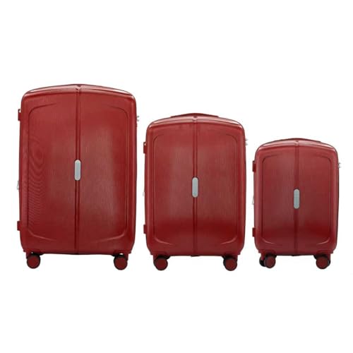 IZOD Mateo 3 Piece Expandable Hardside Luggage Set, Maroon - color: Maroon, size: 3 Piece Set