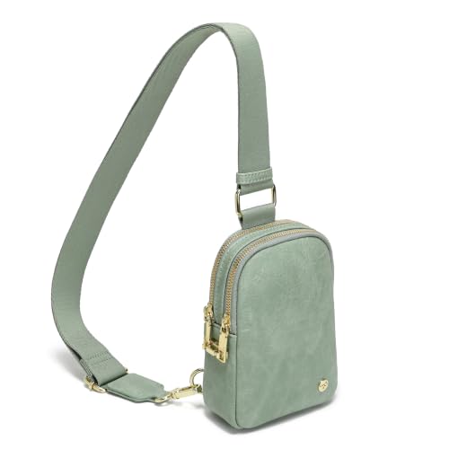 INICAT Anti Theft Crossbody Bag for Women, Small Sling Purse - color: Sage Green, size: Small