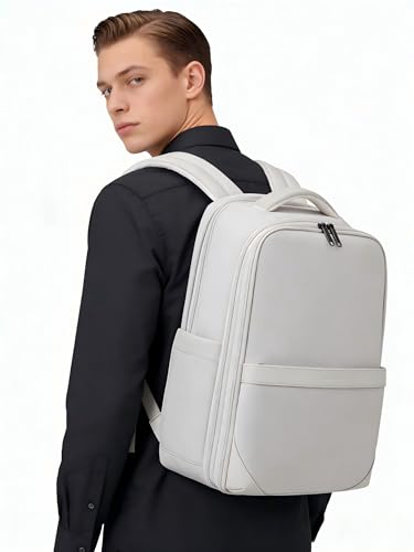 Hanke Expandable Travel Backpack 16 Inch, Full-Open Laptop Backpack, Grey - color: Grey (Cool Grey), size: 16 Inch