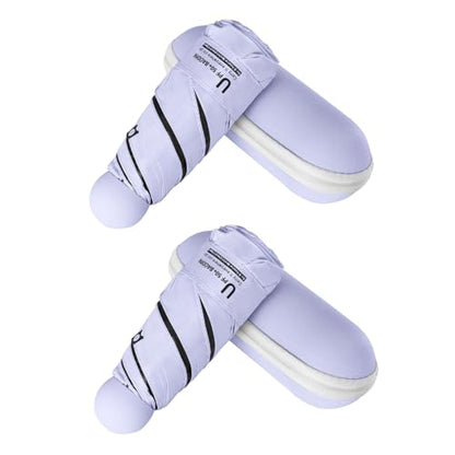 BAODINI Mini Travel Umbrella with UV Sun Protection, Compact Pocket-Size - color: B-2 Pack Purple