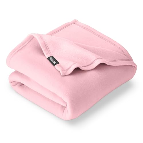 Bare Home Polar Fleece Blanket - Light Pink - Warm & Cozy - Premium Fleece for Bed, Sofa, Camping, Travel and Cold Nights - Lightweight Blanket (King, Light Pink) - color: 13 - Light Pink, size: King
