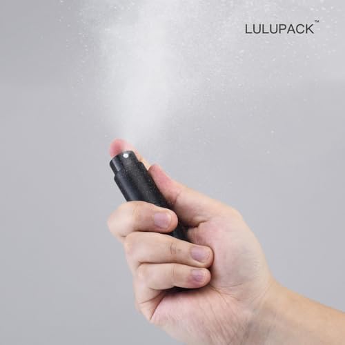Lulupack Travel Perfume Bottle Refillable, 8ml Cologne Spray Atomizer, 6PCS - color: black