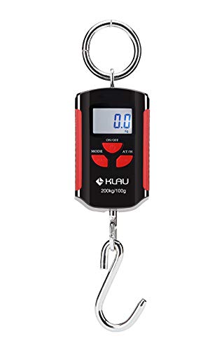 Klau Portable Mini Crane Scale,200 kg / 400 lb,Black and Red - color: Black and Red