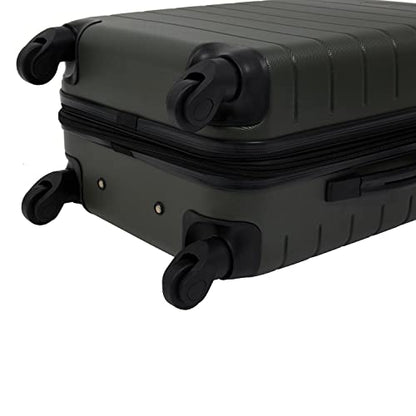 Wrangler Smart Spinner Hardside Luggage, 2 Piece Set, Deep Depths - color: Deep Depths, size: 2 Piece Set