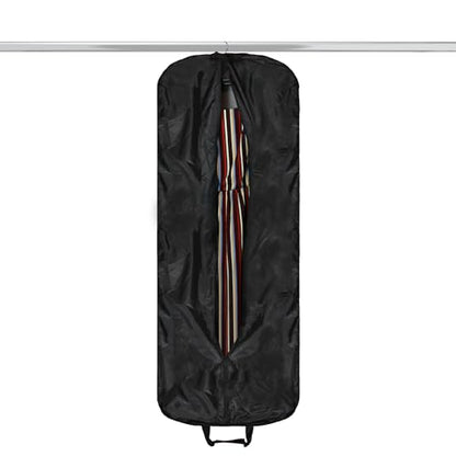Dalix 60" Foldable Garment Bag Suits Cover Dresses w Front Pocket - color: Navy Blue