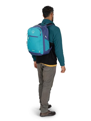 Osprey Daylite Expandable 26+6 Travel Pack, Blue Spikemoss/Alkaline - color: Blue Spikemoss/Alkaline