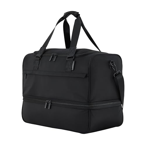 Scotch & Soda Amsterdam Travel Duffel Bag, Black, 20-Inch - color: Black, size: 20-Inch