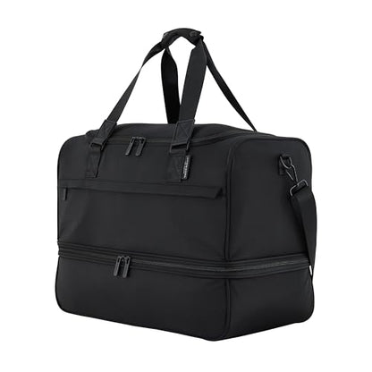 Scotch & Soda Amsterdam Travel Duffel Bag, Black, 20-Inch - color: Black, size: 20-Inch