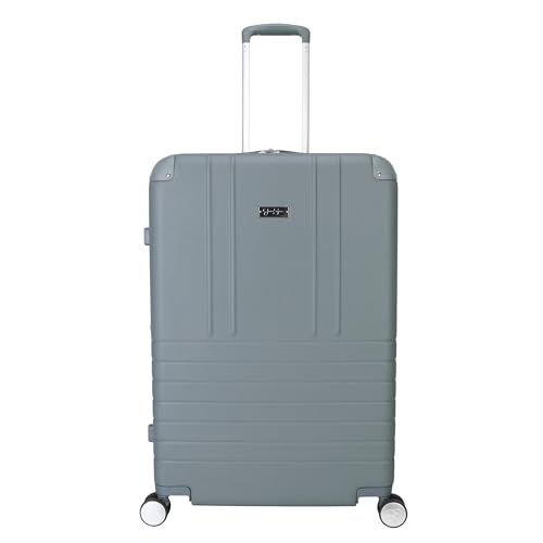 Jessica Simpson Countryside 2-Piece Set (21" & 30") Expandable 8-Wheel Spinner Large Checked Luggage Suitcase, Chinois Green - color: Chinois Green, size: 2-Piece Set