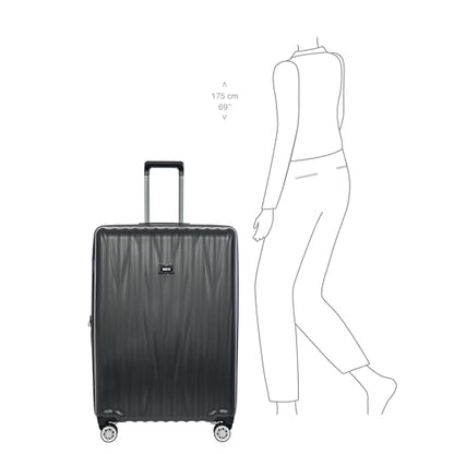 Bric's Cervia 2pc Hardside Expandable Luggage Set, 360° Spinner Wheels, Lightweight Checked Suitcase, TSA-Approved Locks, Durable, (21”/ 30”), Dark Grey - color: Dark Grey, size: 2 Piece Set (21 with Front Pocket / 30)