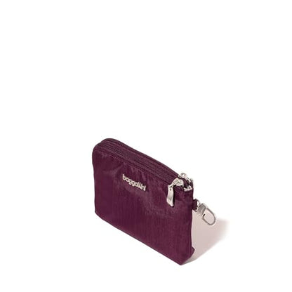 Baggallini On the Go Daily RFID Pouch - color: Mulberry