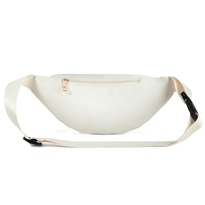 Fanny Pack Crossbody Bags for Women, Cross Body Purse Waist Pack for Running Sports Travel - color: C Beige