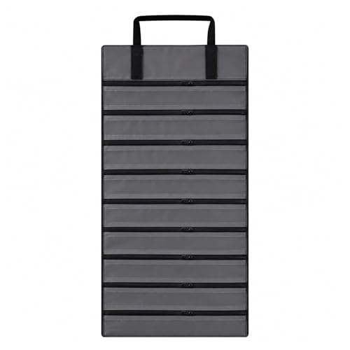 UnionPlus Velvet Jewelry Roll Organizer, 9 Grids, Black - color: Black, size: 9-Grids