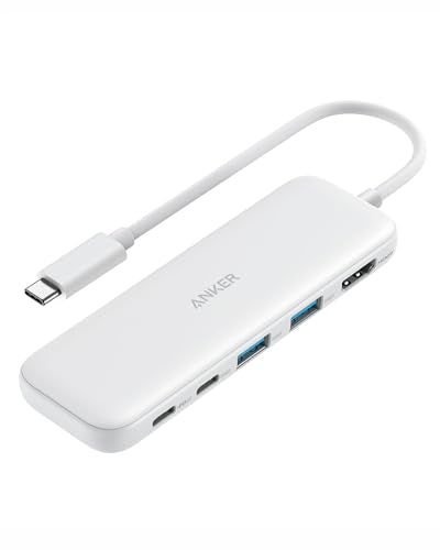 Anker USB C Hub, 5-in-1 USBC to HDMI Splitter with 4K Display - color: White