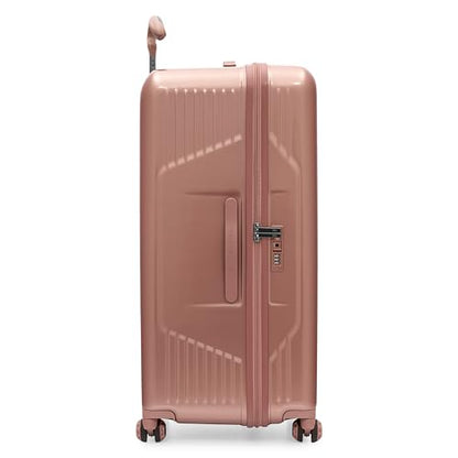 Traveler's Choice Ultimax II Polycarbonate Hardside Luggage with Spinner Wheels, Rose Pink, 31-Inch Large Trunk - color: Rose Pink, size: 31-Inch Large Trunk