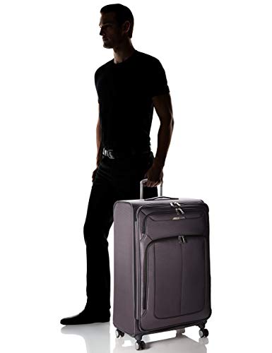 Samsonite Solyte DLX Softside Expandable Luggage with Spinner Wheels, Mineral Grey, Checked-Large 29-Inch - color: Mineral Grey, size: Checked-Large 29-Inch