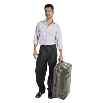 Baboon to the Moon Go-Bag Big Duffle Bag 60L, Stylish Travel Bag, Charcoal - color: Charcoal, size: BIG (60L)