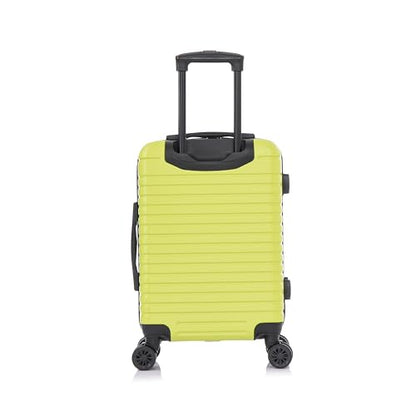 InUSA DEEP Luggage with GEL Handle | Spacious Traveling Suitcases, Travel Suitcase with Dual Spinner Wheels and Studs | 20 Inch Carry On Hardside Luggage | Green - color: Green, size: 20 Inch