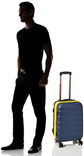 Rockland Melbourne Hardside Expandable Spinner Wheel Luggage, Carry-On 20", Navy - color: Navy, size: Carry-On 20"