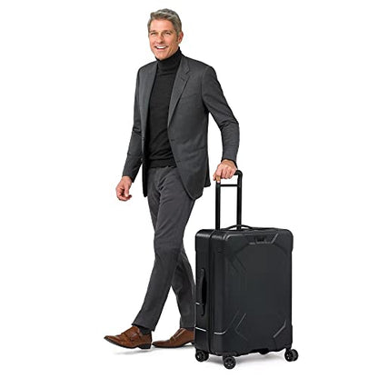 Briggs & Riley Torq Medium 27 Inch Hardside Checked Luggage, Stealth Black - color: Stealth, size: 27"