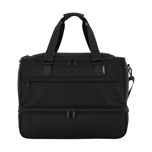Scotch & Soda Amsterdam Travel Duffel Bag, Black, 20-Inch - color: Black, size: 20-Inch