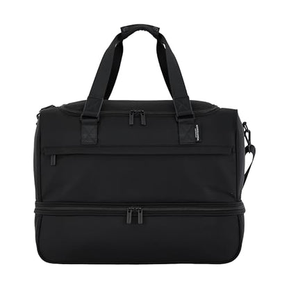 Scotch & Soda Amsterdam Travel Duffel Bag, Black, 20-Inch - color: Black, size: 20-Inch
