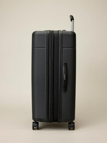 Aria 2 Piece Luggage Set (20" Carry-on / 28" Checked Luggage) Lightweight Hardside Suitcase with 360° Spinner Wheels, TSA Lock, Scratch-Resistant(Ebony Black) - color: Ebony Black