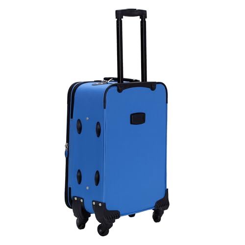 Rockland Pasadena Expandable Spinner Carry-on 19", Blue - color: Blue