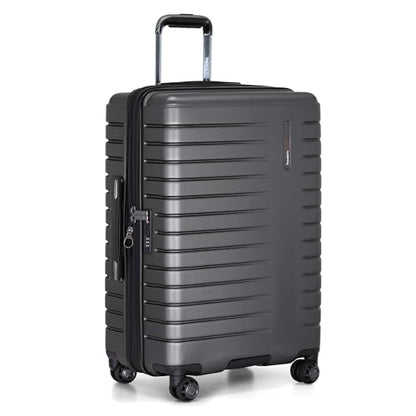 Traveler's Choice Archer Polycarbonate Hardside Spinner Luggage Set, Tie Down Straps, Grey, 3-Piece - color: Grey, size: 3-Piece Set
