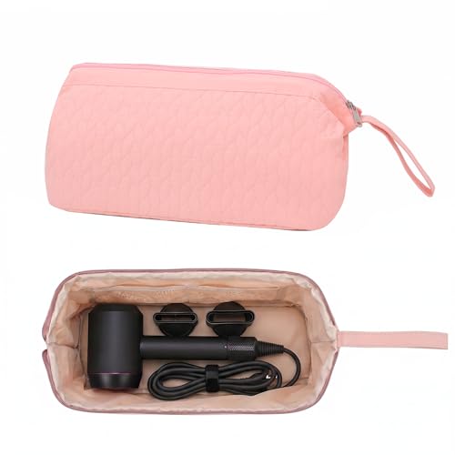 TeeYee Hair Tools 다이슨 에어랩 퀼트 세면도구 가방용 여행 가방 - color: 002핑크