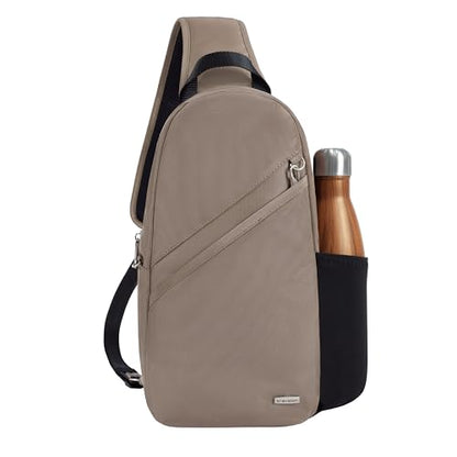 Travelon Anti-Theft Classic Sling Bag - color: Hazelnut