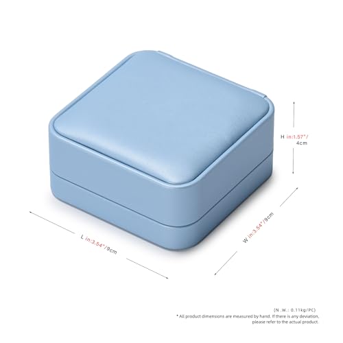 Oirlv Blue Bracelet Bangle Gift Box - color: Sky Blue, size: Bracelet Box
