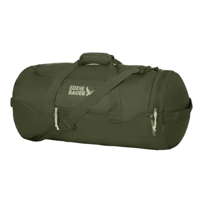 Eddie Bauer Stowaway Packable Duffel Bag | Travel | Foldable | Lightweight | Durable | Ripstop Polyester, 45L, Irish Moss - color: Irish Green