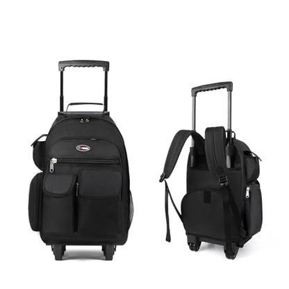 20" 2-in-1,Wheeled Travel Luggage Bag w/Telescopic Handle - color: JH-2560-Black-20